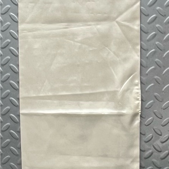 Luxurious Vintage Cream Satin Wrap Scarf Rhinestone Buttons - Picture 3 of 4